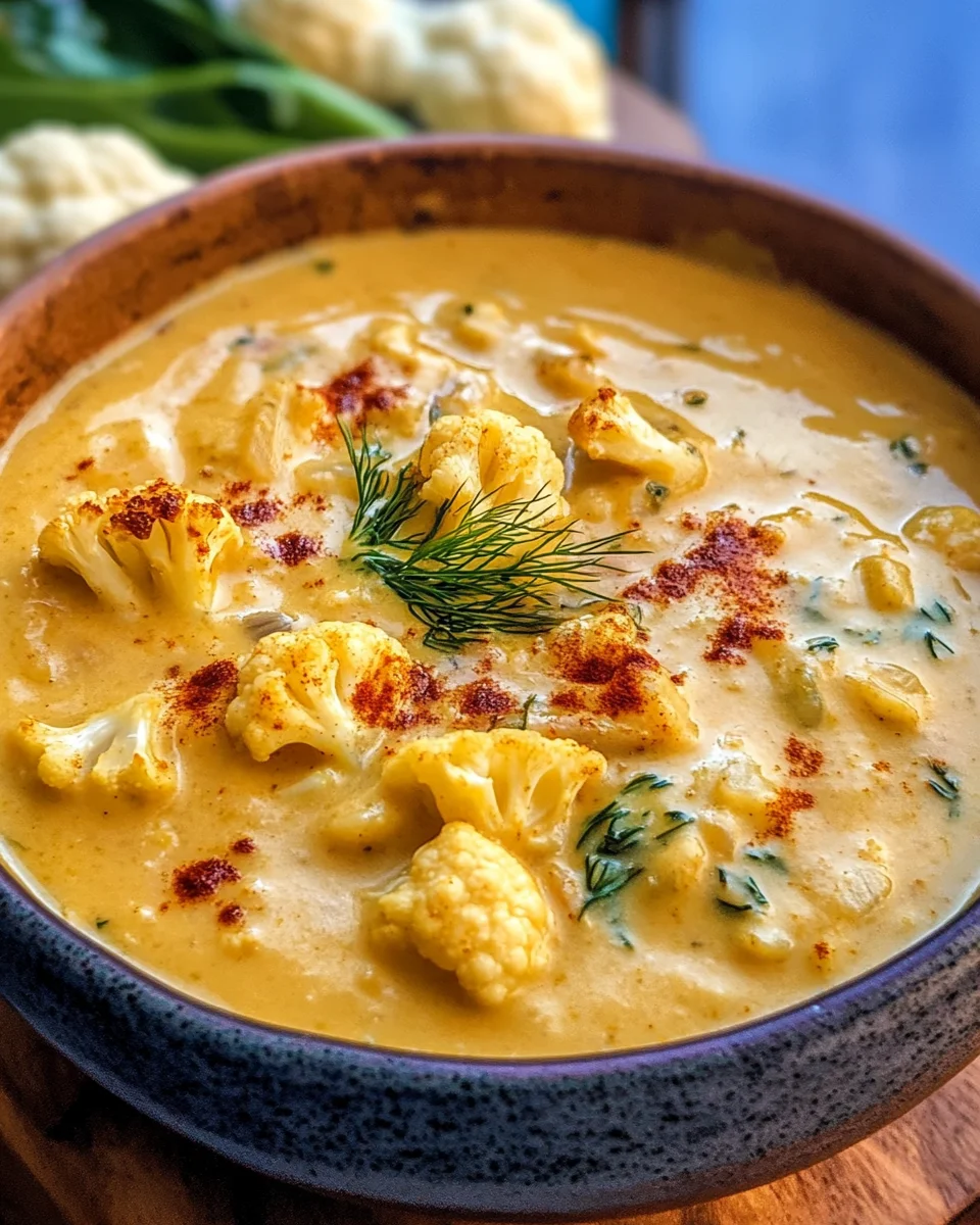 Roasted Cauliflower Soup