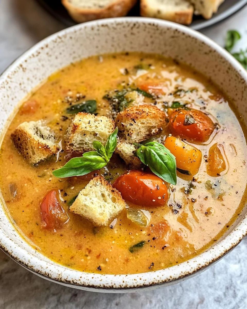 Roasted Tomato Basil Soup
