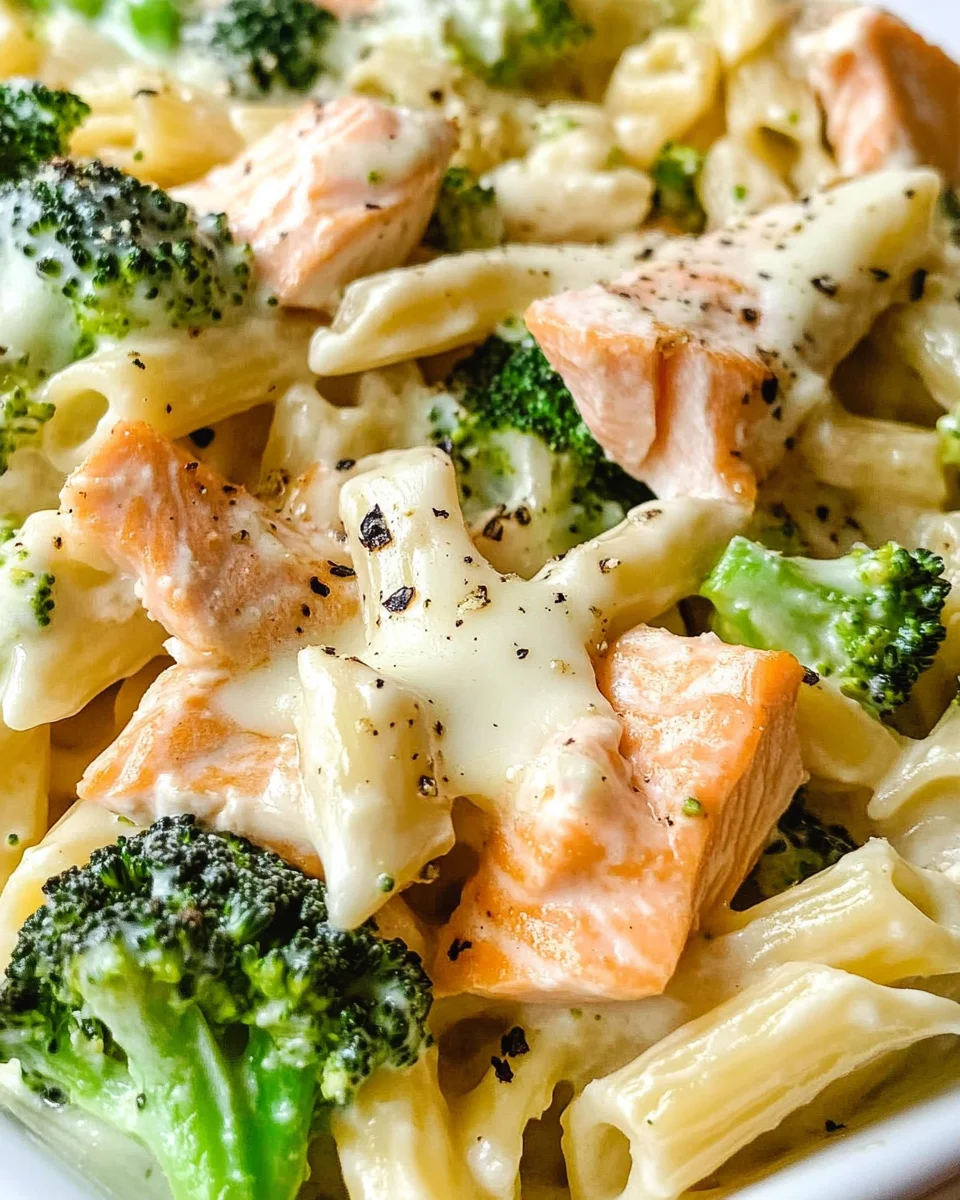 Salmon and Broccoli Pasta