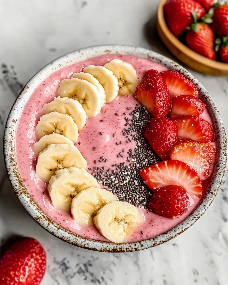 Strawberry Banana Smoothie Bowl