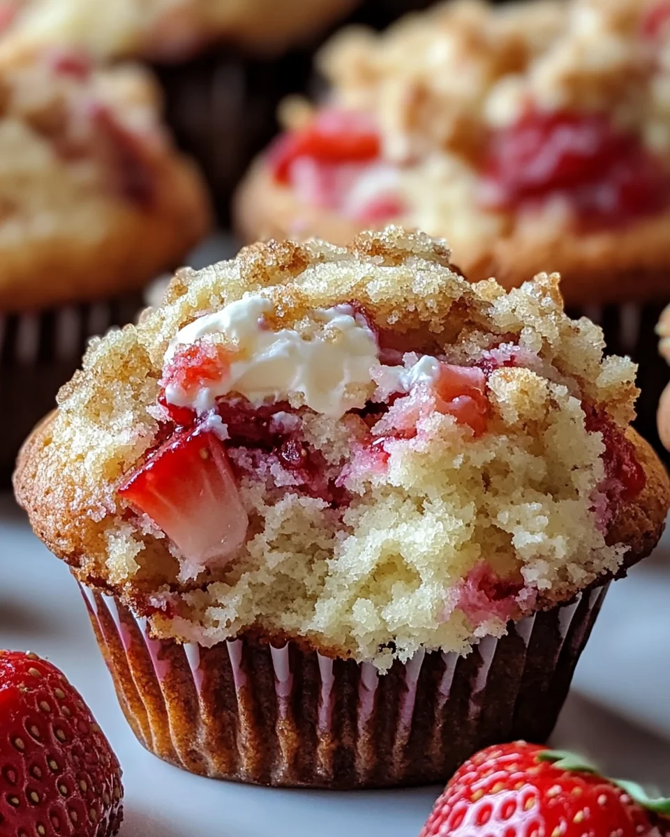 Strawberry Cream Cheese Muffins