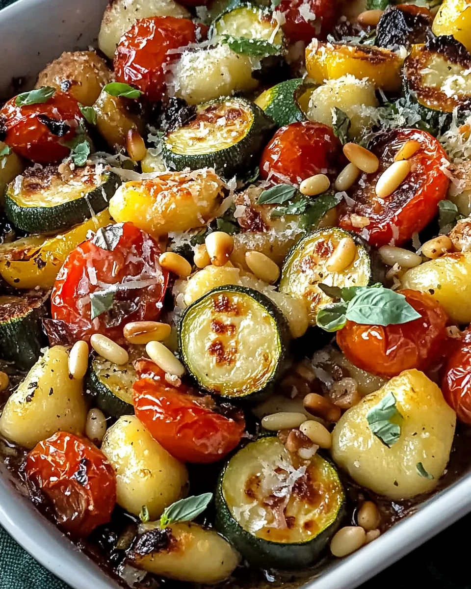 Tasty Roasted Vegetables with Gnocchi
