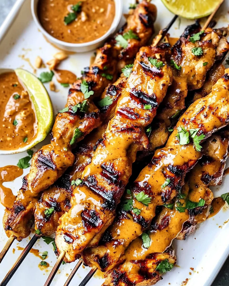 Thai Satay Chicken with Peanut Sauce