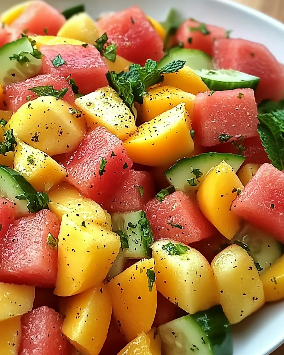 The Peach Watermelon Salad That Tastes Like Summer