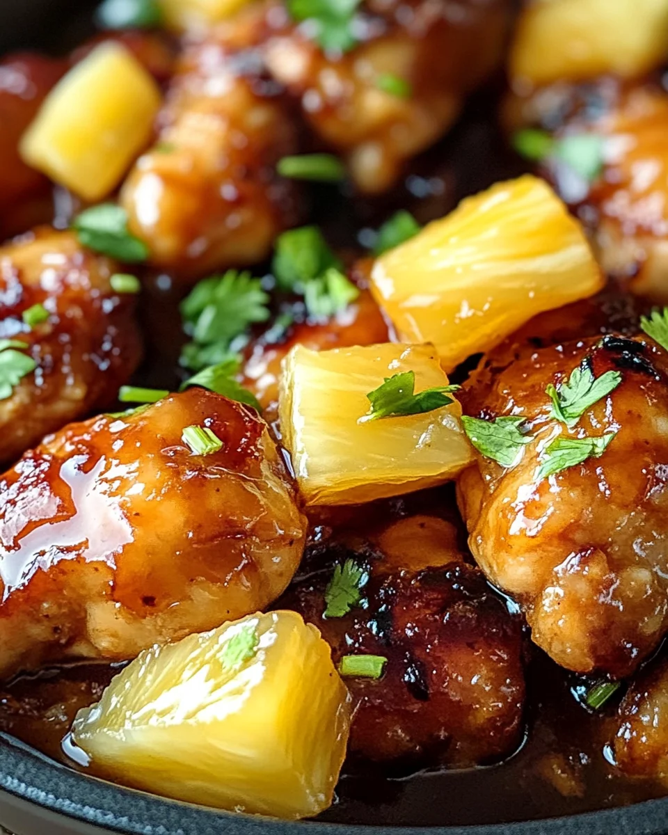 brown sugar pineapple chicken