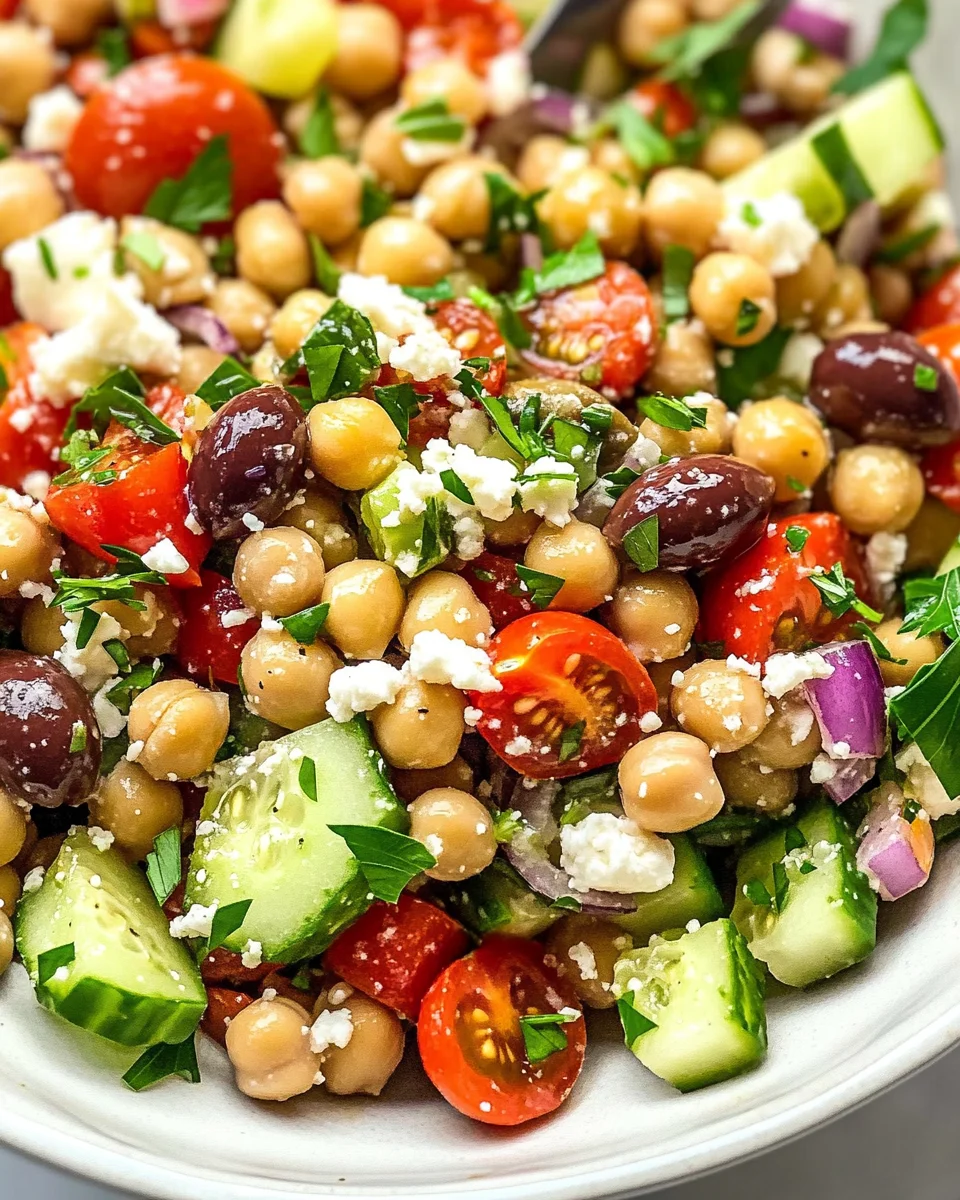 10-Minute Mediterranean Chickpea Salad