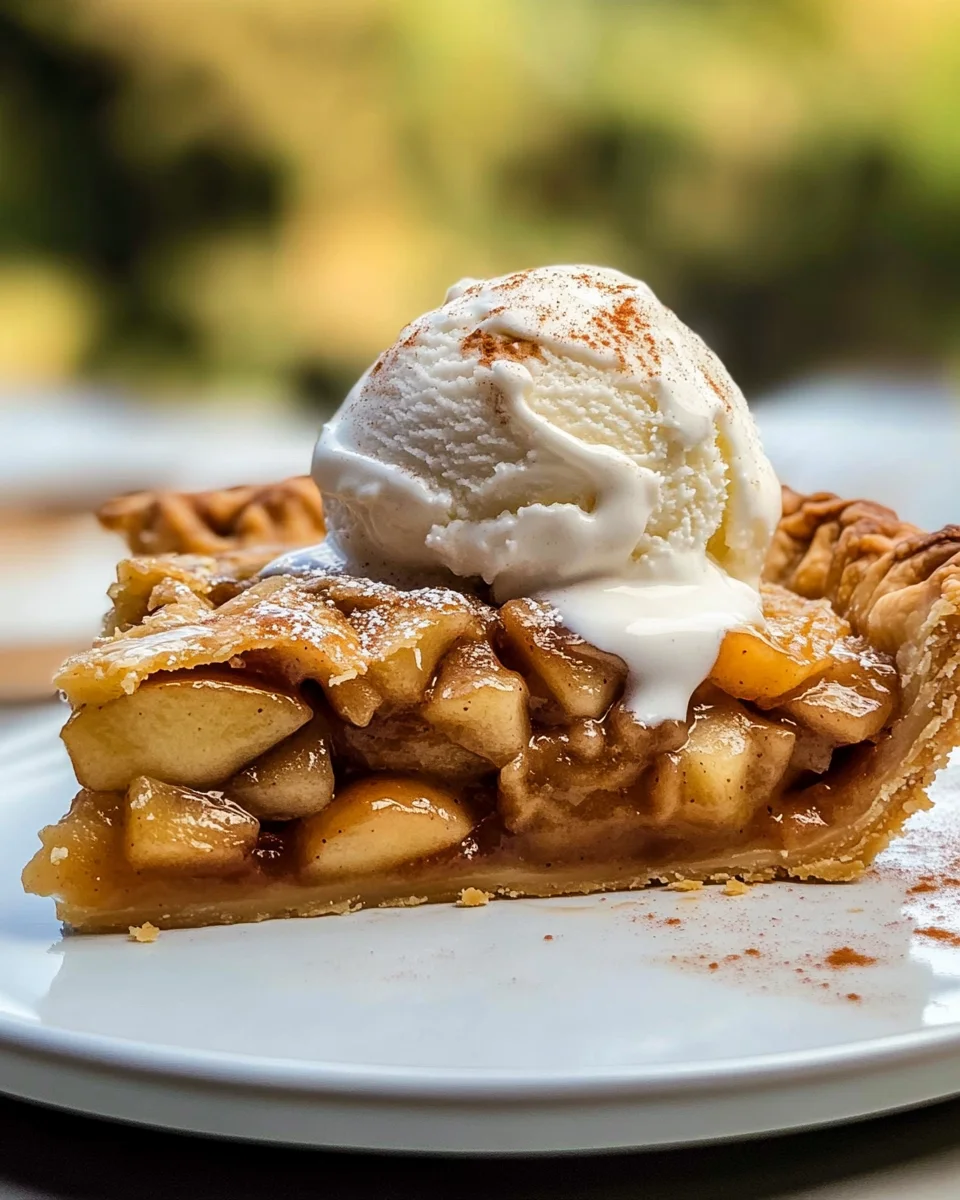 Apple Pie à la Mode (Apple Pie with Ice Cream Recipe)