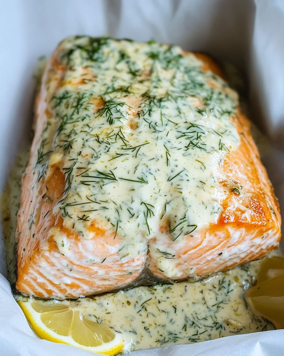 Baked Salmon With Garlic Mayo