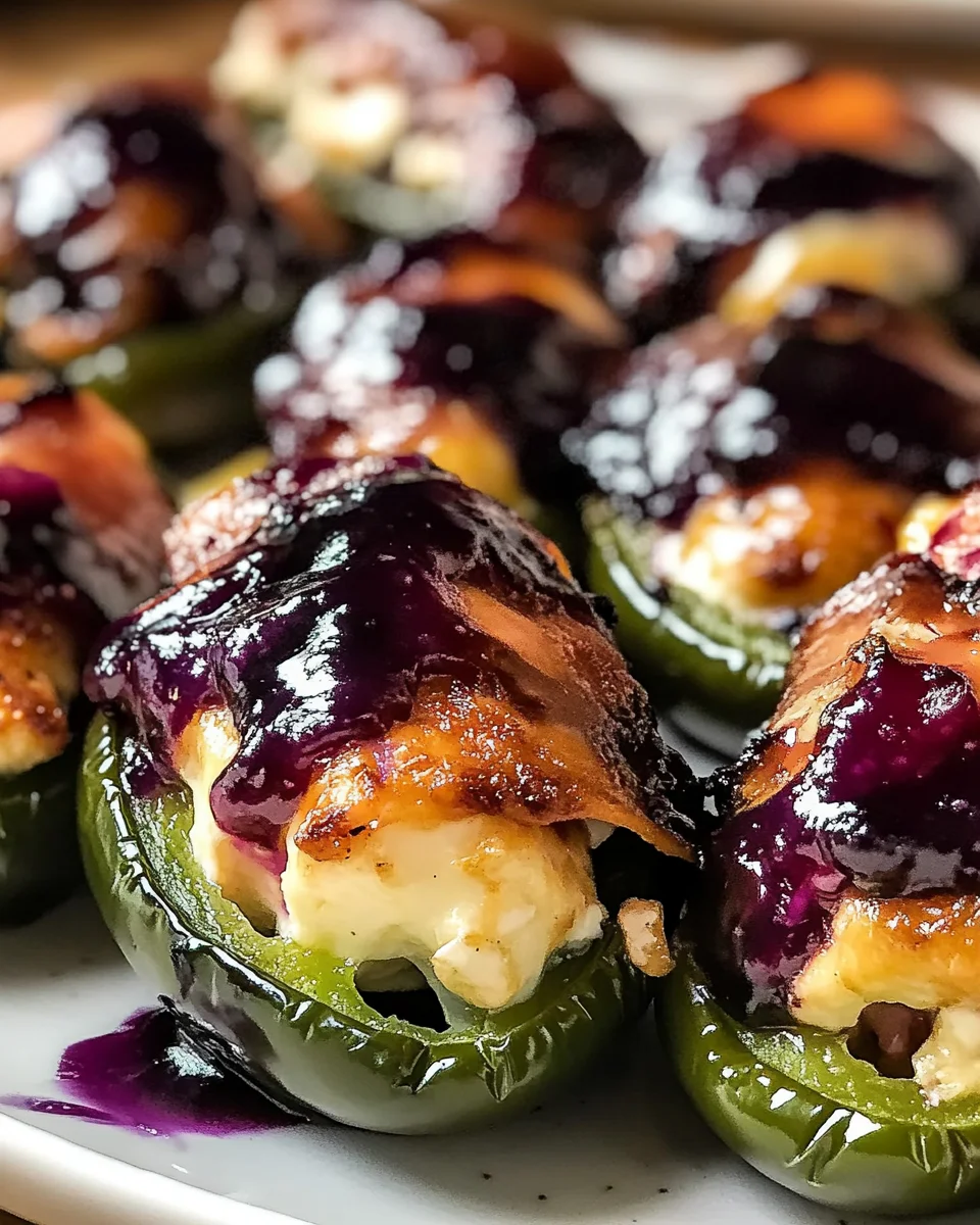 Blueberry Brie Jalapeño Poppers