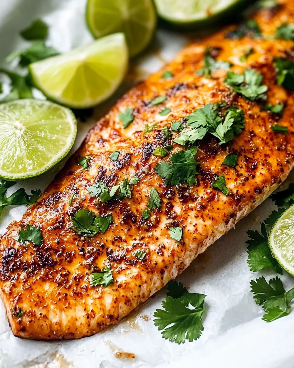 Chili Lime Baked Trout