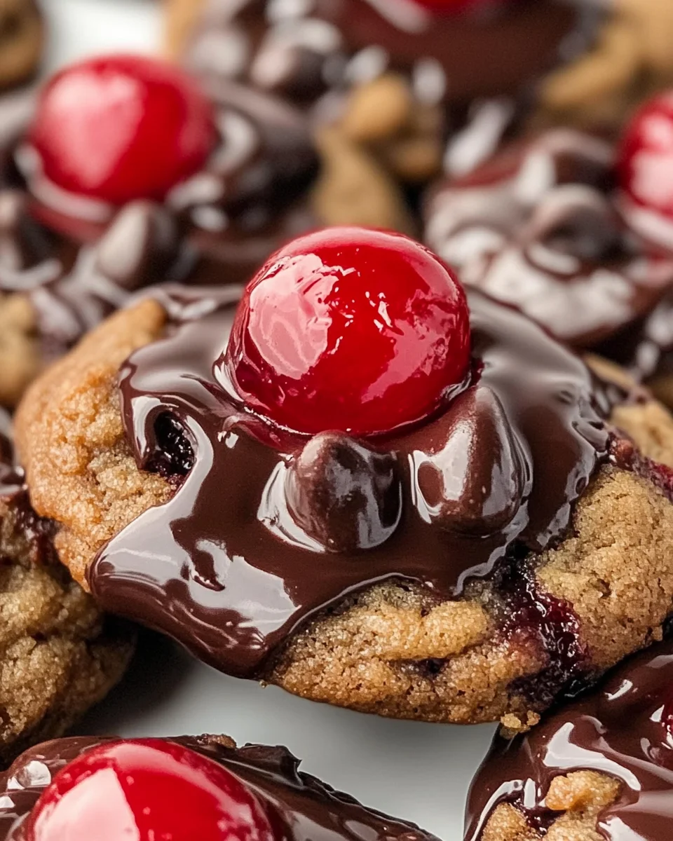 Chocolate Covered Cherry Cookies