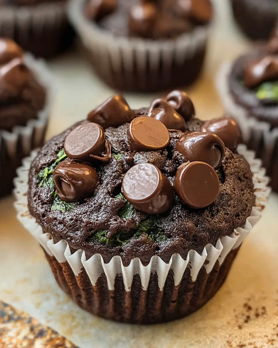 Chocolate Spinach Muffins