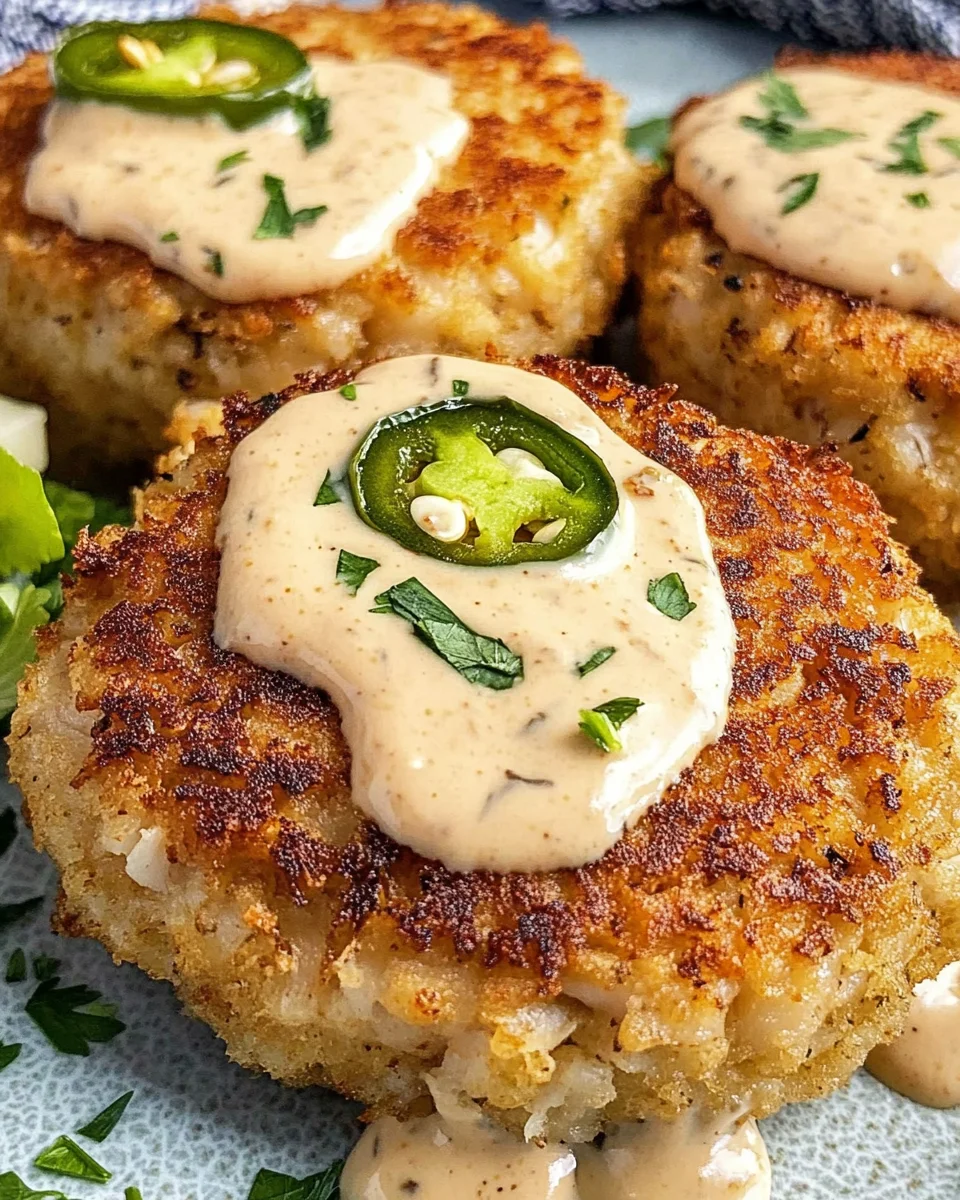 Crab Cakes Recipe with Creamy Crab Cake Sauce