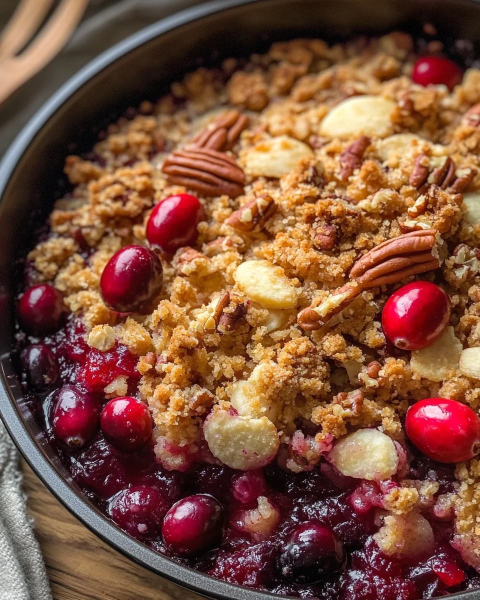 Cranberry Orange Pecan Crisp
