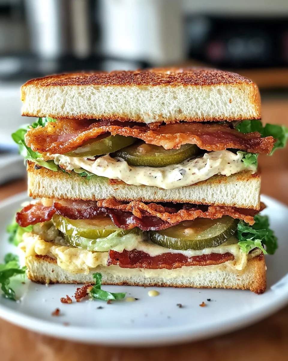 Crunchy Fried Green Tomato BLT Sandwich