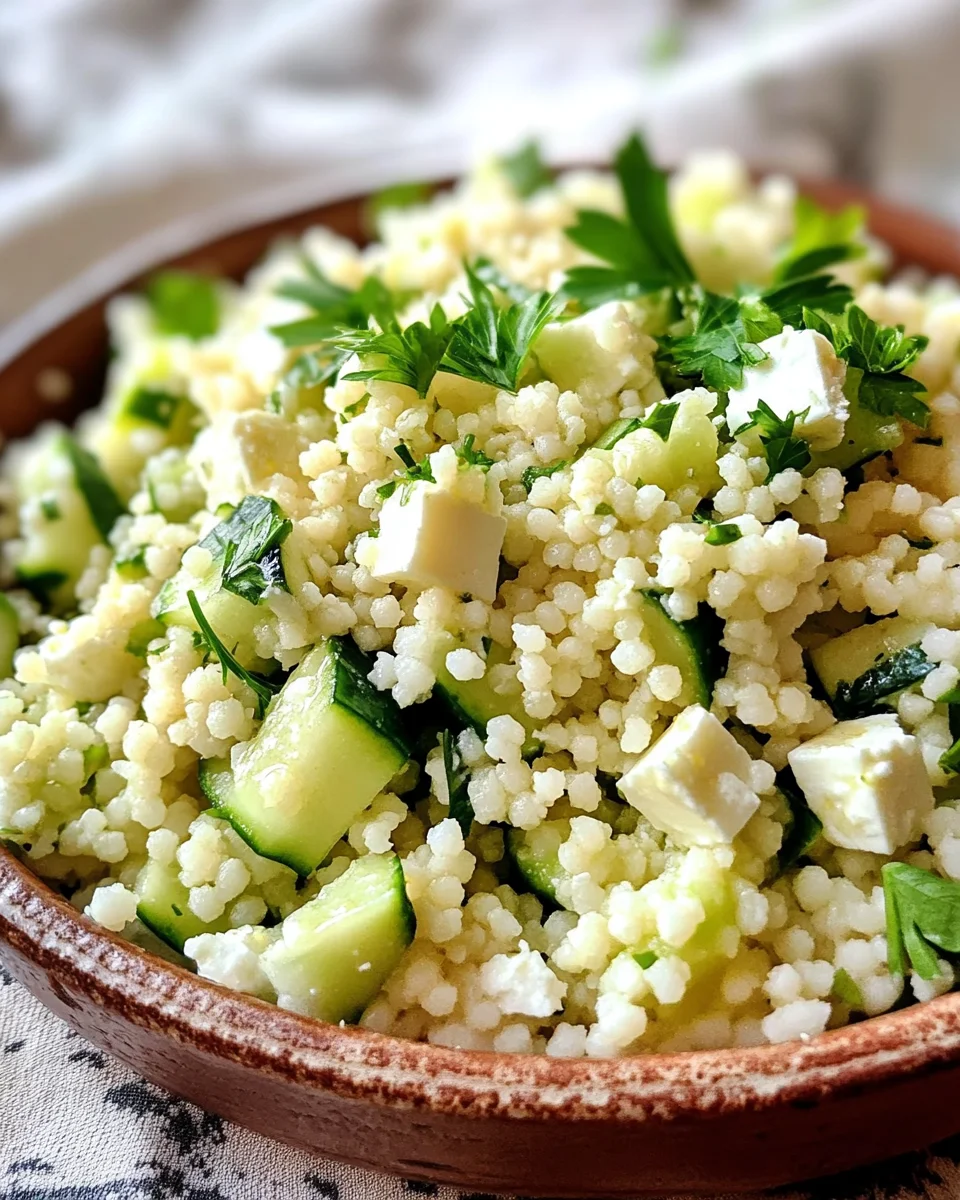 Cucumber Lemon Couscous Salad