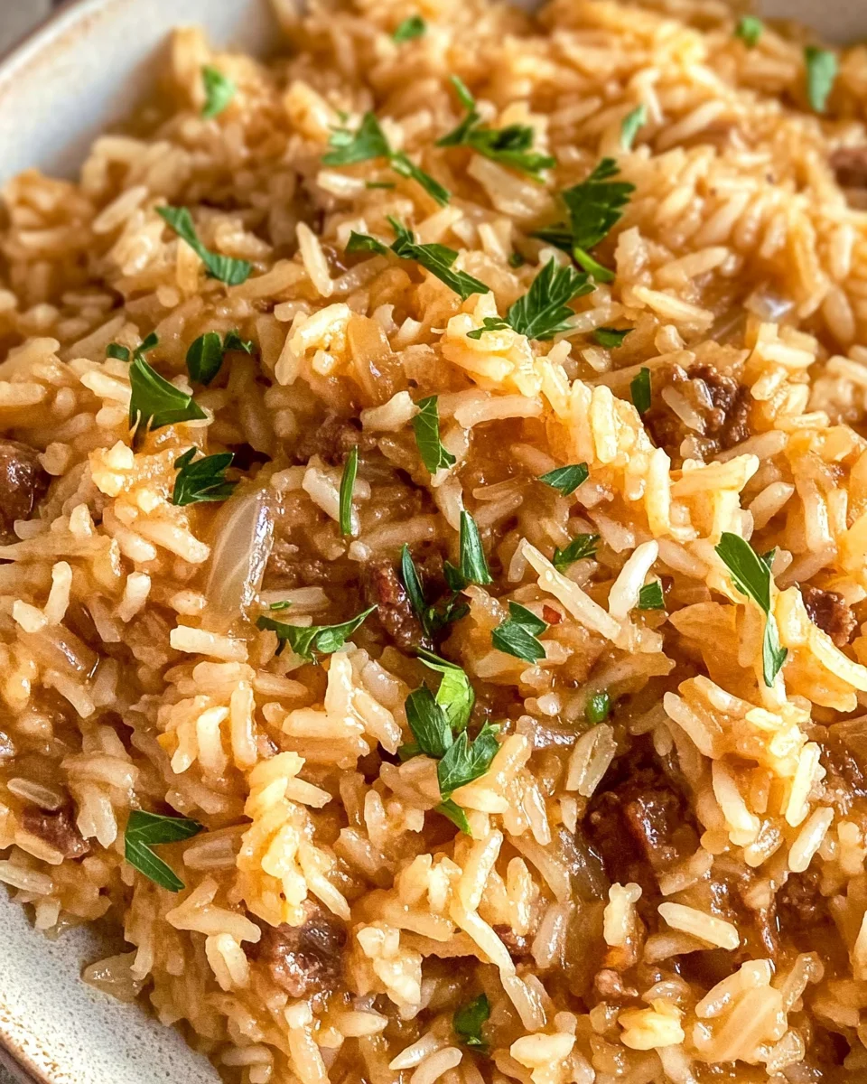French Onion Soup Rice