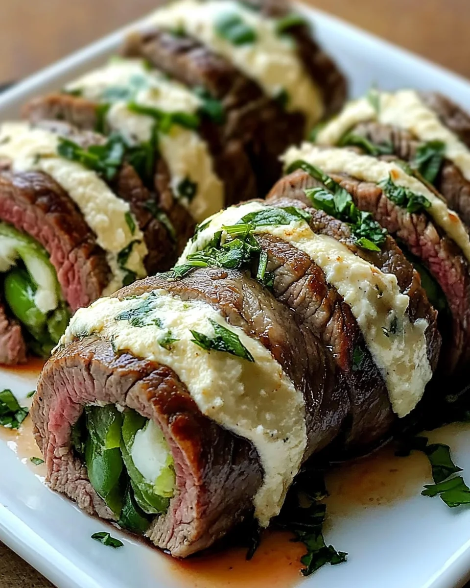 Irresistible Hatch Green Chile Steak Roll Ups