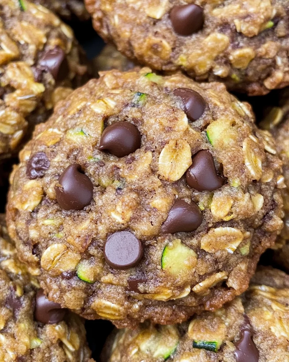 Oatmeal Chocolate Chip Zucchini Cookies
