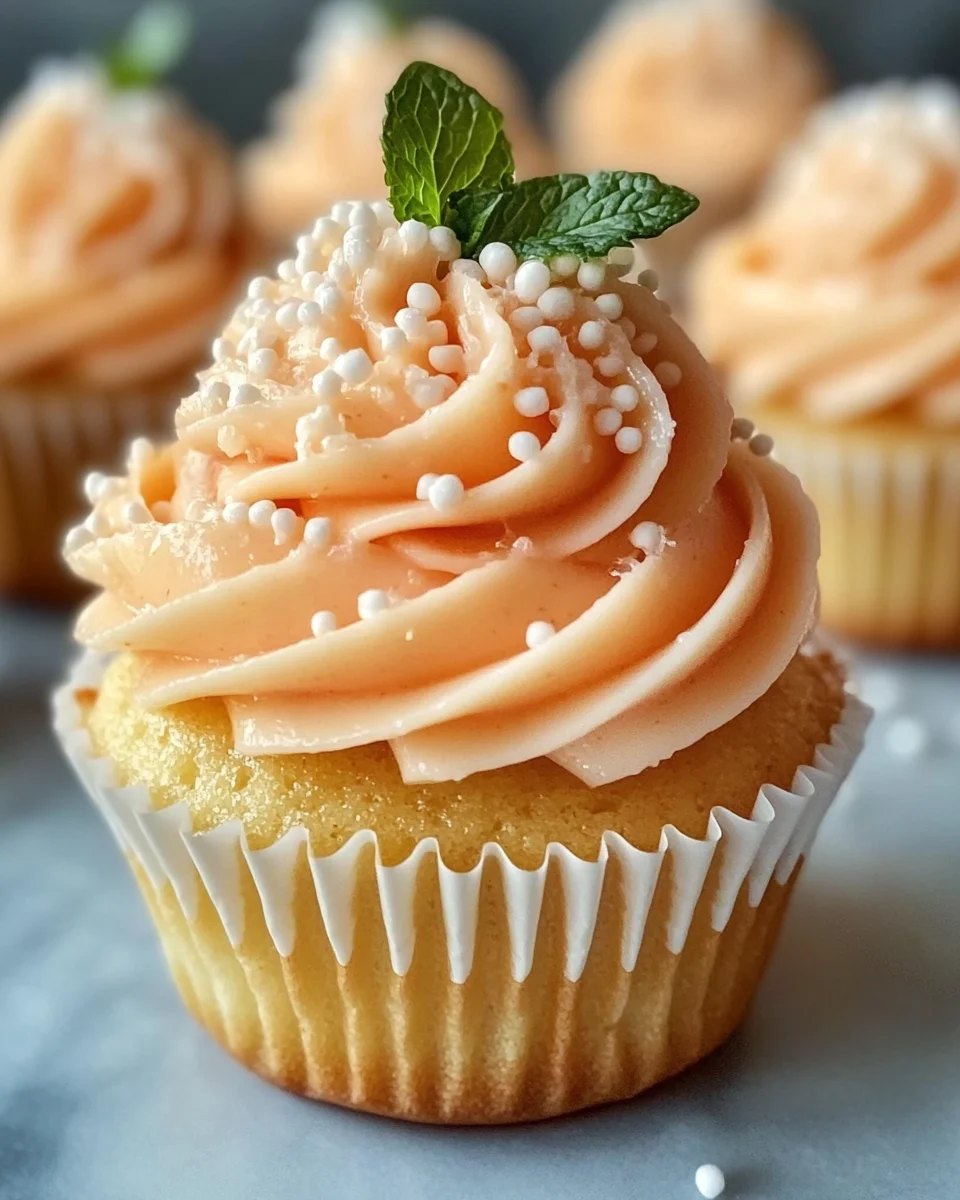 Peach Bellini Cupcakes Recipe