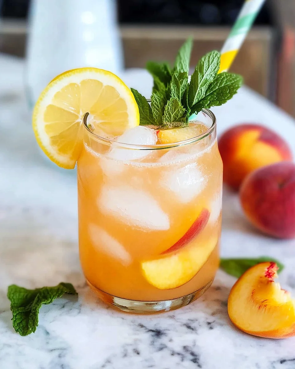 Refreshing Peach Lemonade