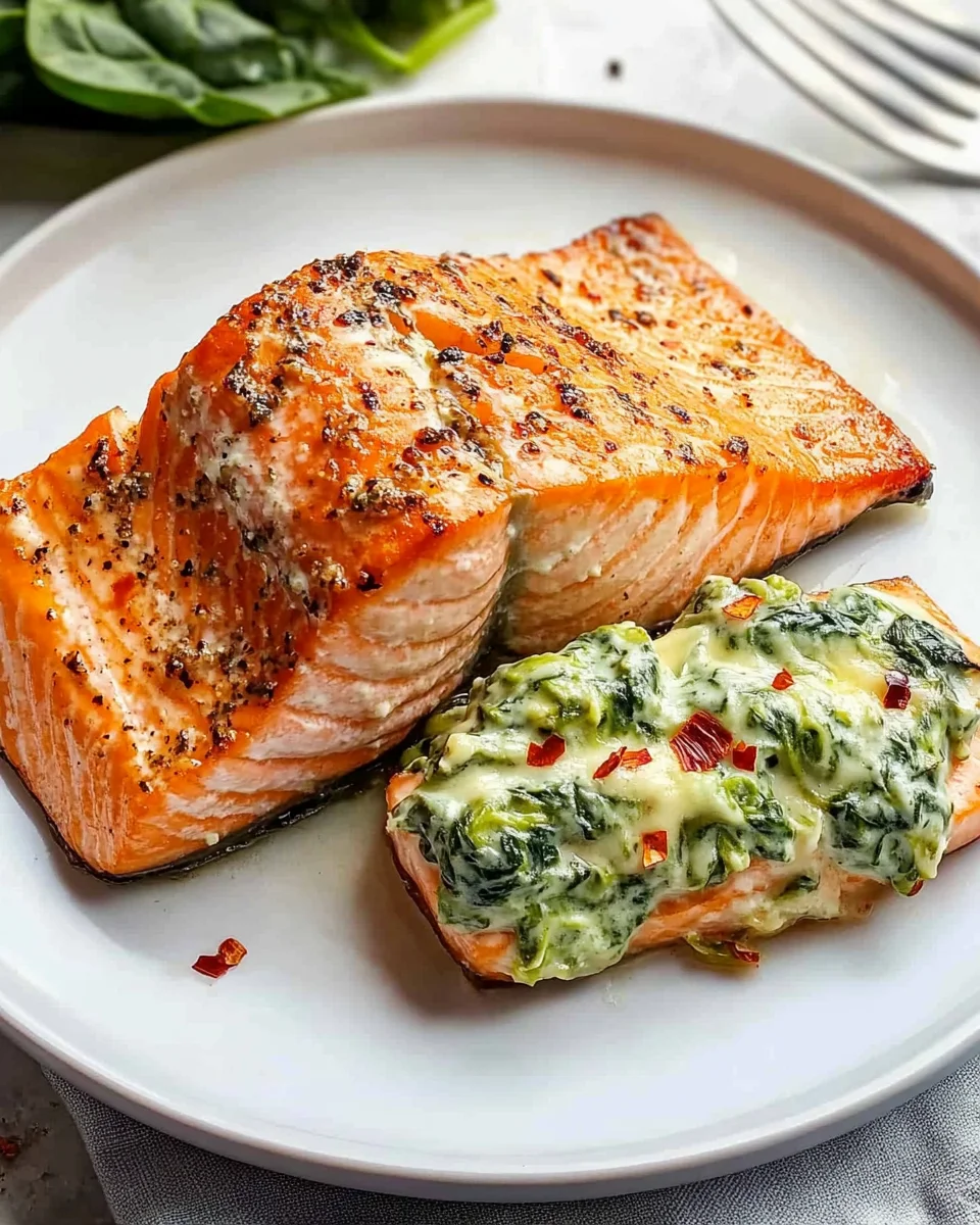 Spinach Stuffed Salmon