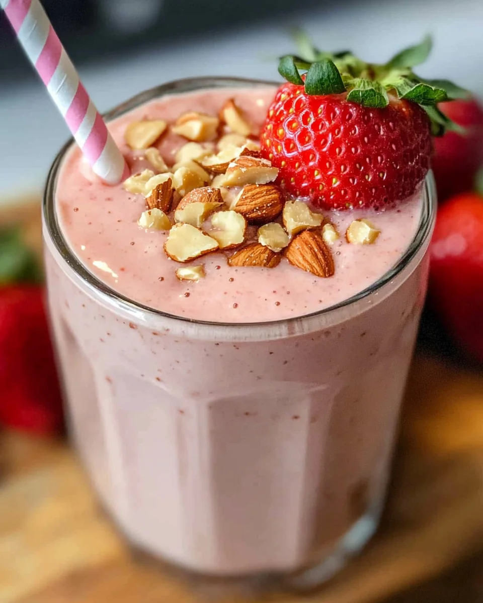 Strawberry Peanut Butter Smoothie